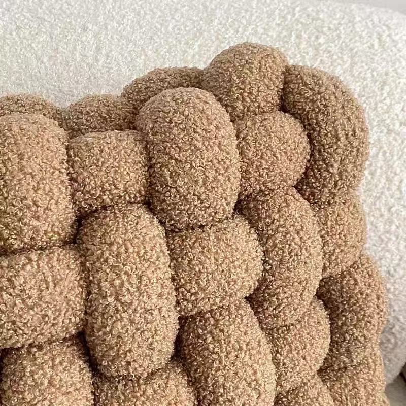 Creative Knitted Grid Fuzzy