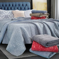Washed Speckled Quilted Bedding Set