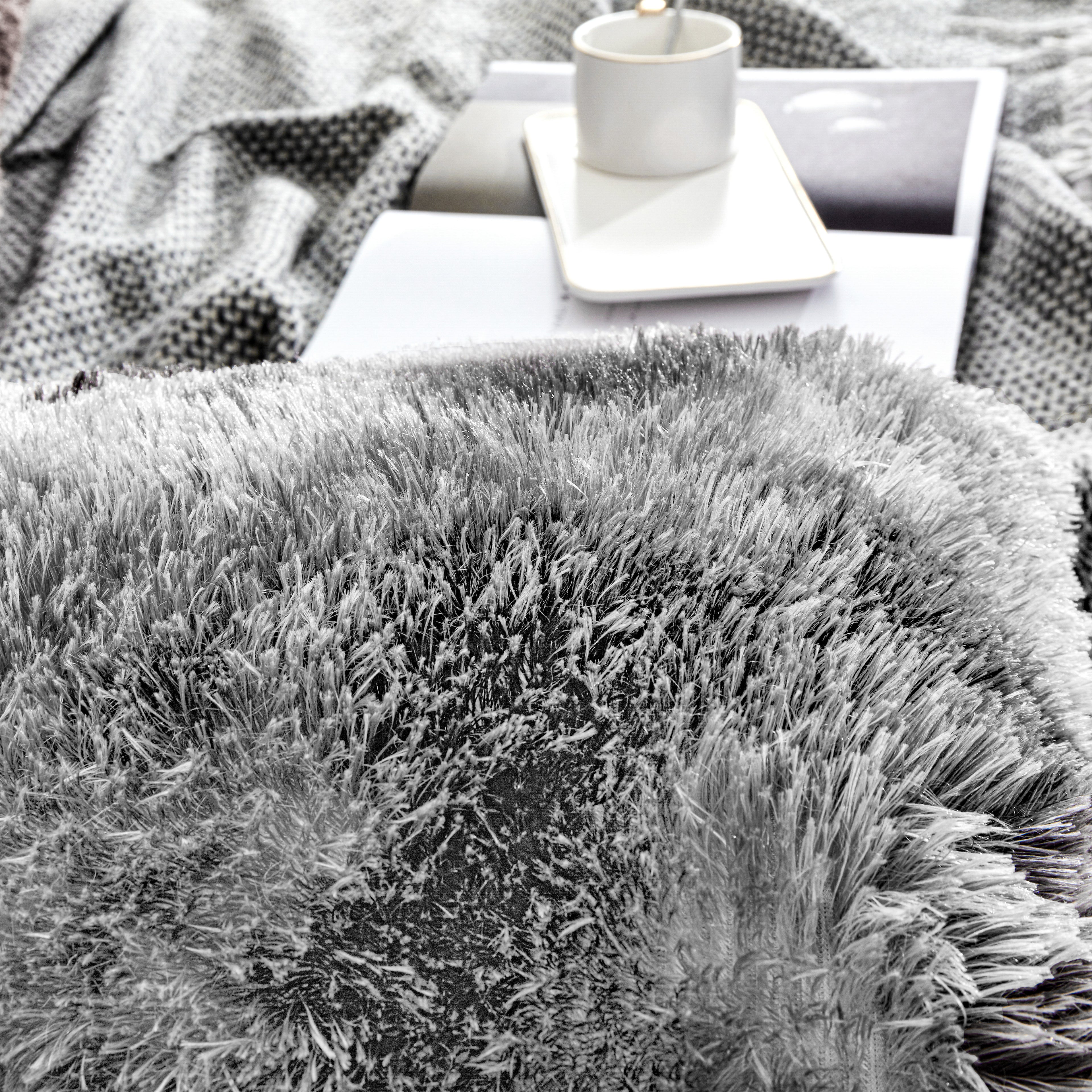 Solid Color Fuzzy Pillow, Cozy Home Decor Cushion