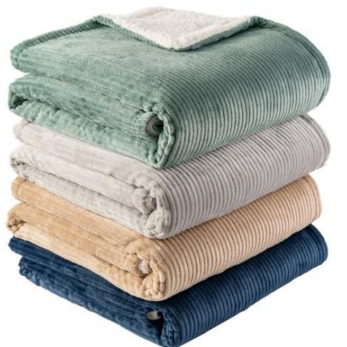 CORD FLANNEL WITH SHERPA BACKING