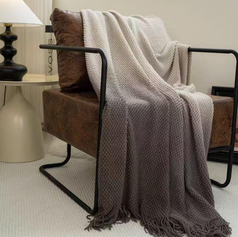 100%Acrylic Ombre blanket