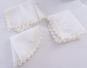 240gsm MJS with flower lace-polyester