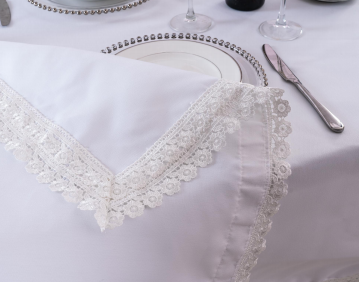 240gsm MJS with flower lace-polyester