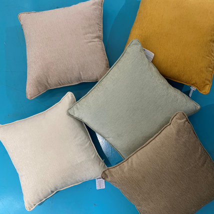 CHENILLE FABRIC WITH PIPING WITH NICE DENSITY LINEN LOOKING