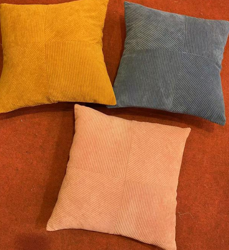 PATCHWORK VELVET CUSHION
