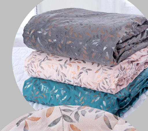 Foil printing velvet with sherpa -poly