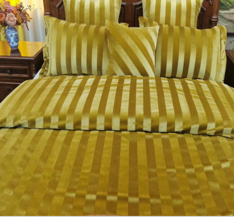 Stripe velvet-poly