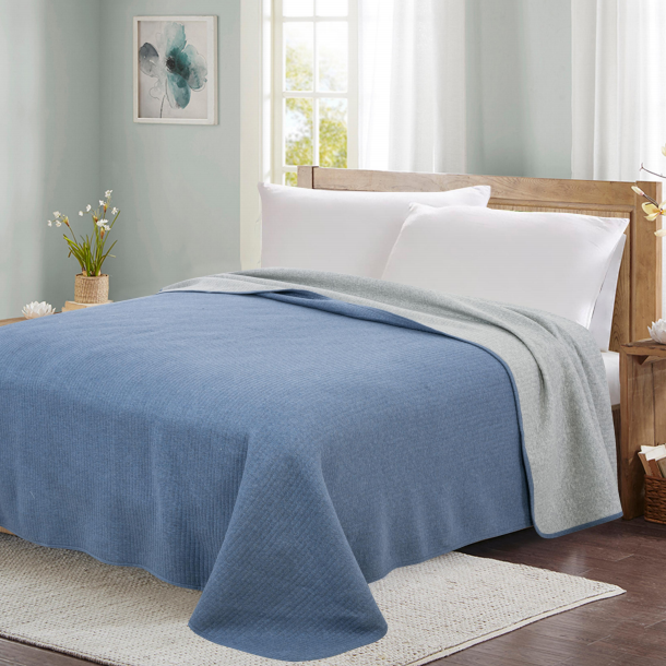 Jacquard 100% cotton shell 290-300gsm melange Jersy with soft poly filling yarn