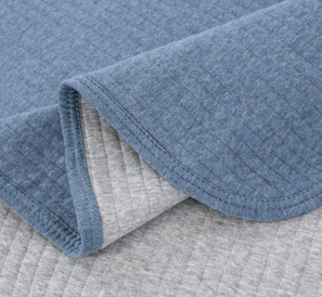 Jacquard 100% cotton shell 290-300gsm melange Jersy with soft poly filling yarn