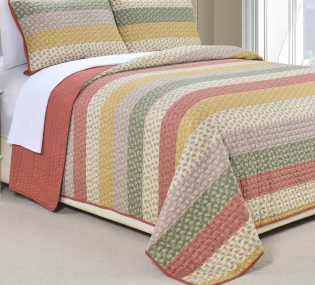 Printed washed bedspread /quilt