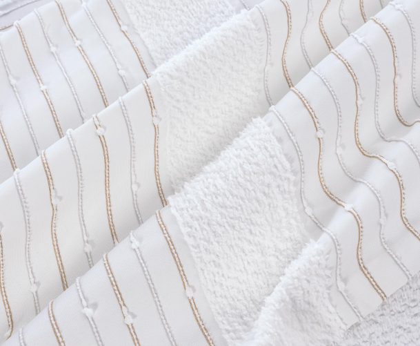 3D effect jacquard cotton or poly