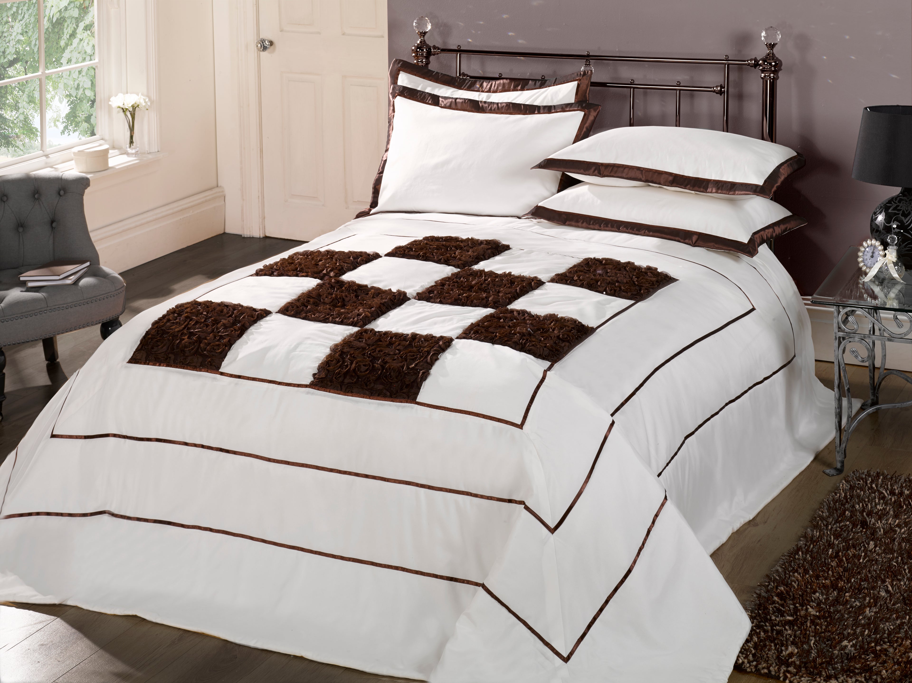 Modern Minimalist Black & White Contrast Duvet Cover