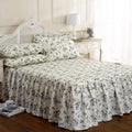 Floral Ruffled Bed Skirt Bedding Set