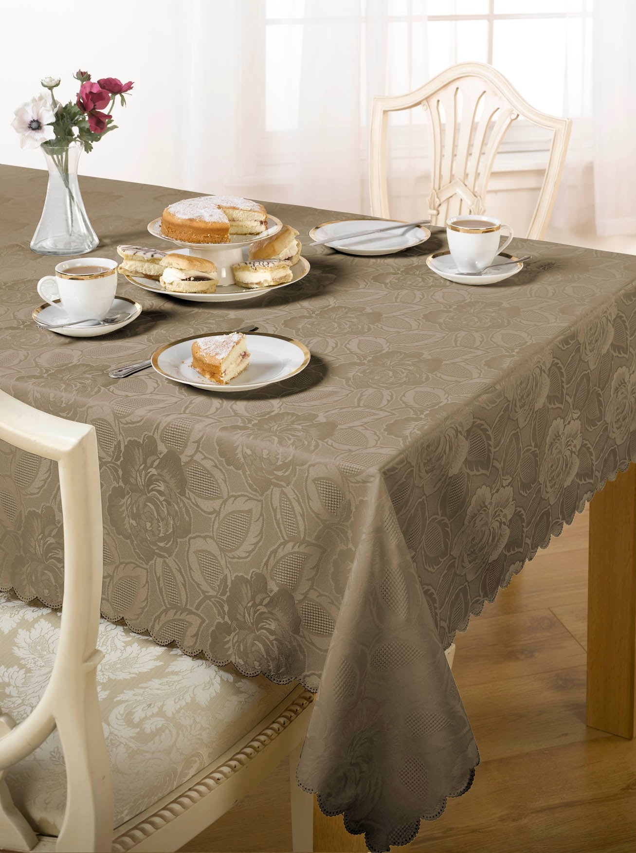Damask Rose Tablecloth