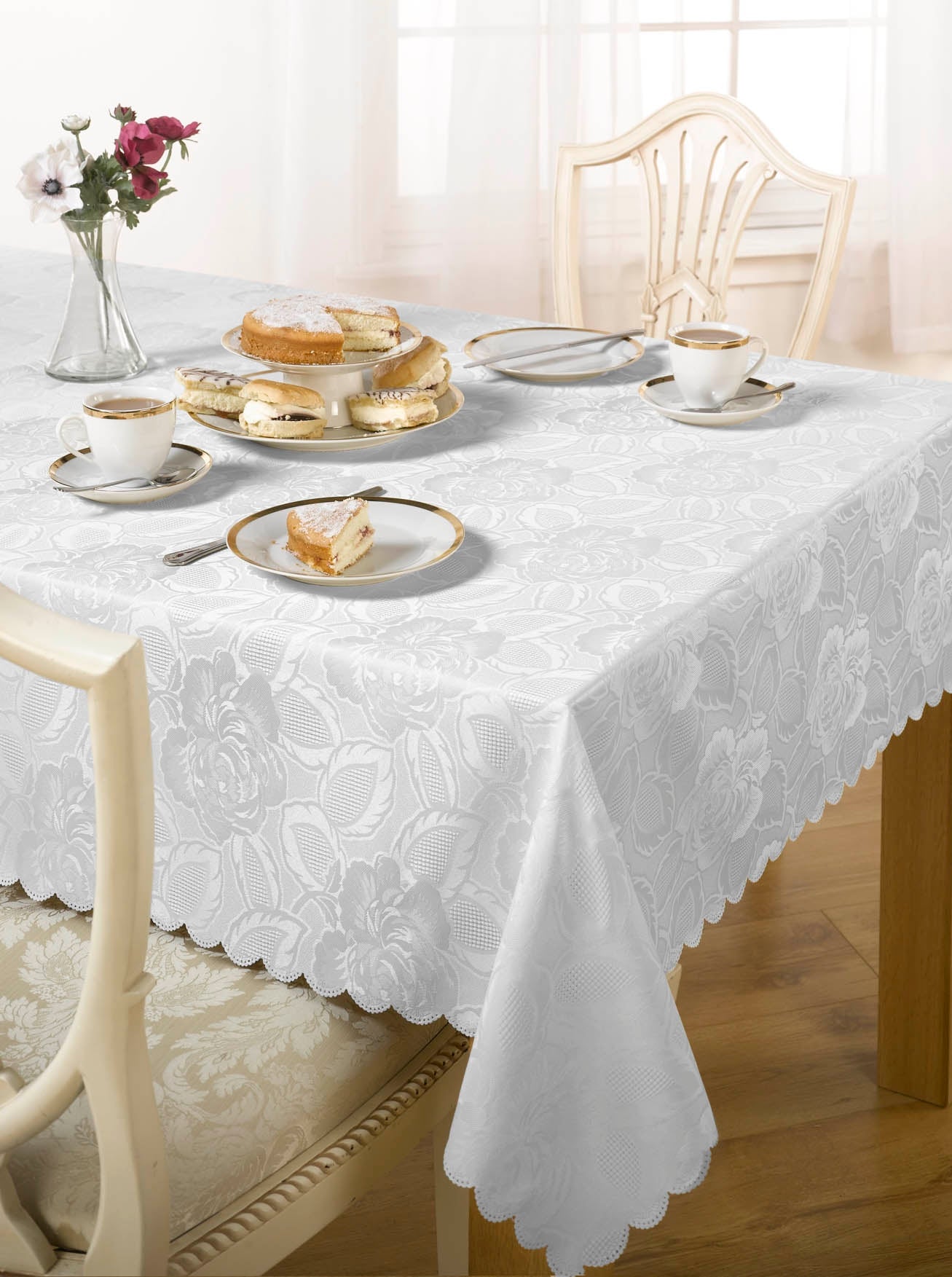 Damask Rose Tablecloth