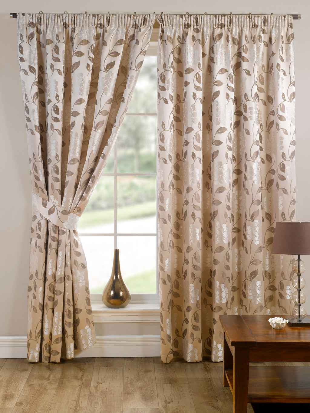 Classic Country Floral Jacquard Blackout Curtains