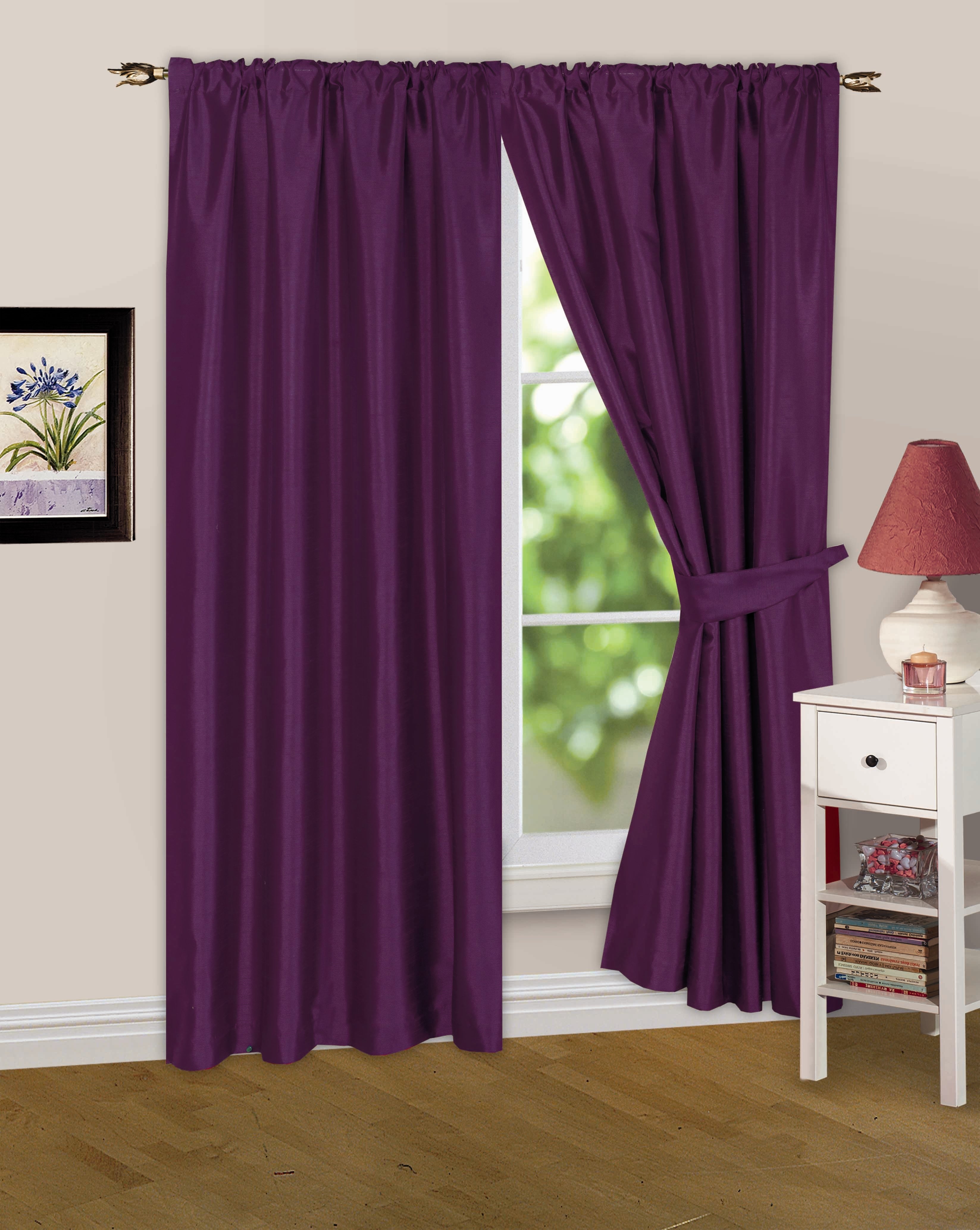 Plain Satin Pleated Blackout Curtain
