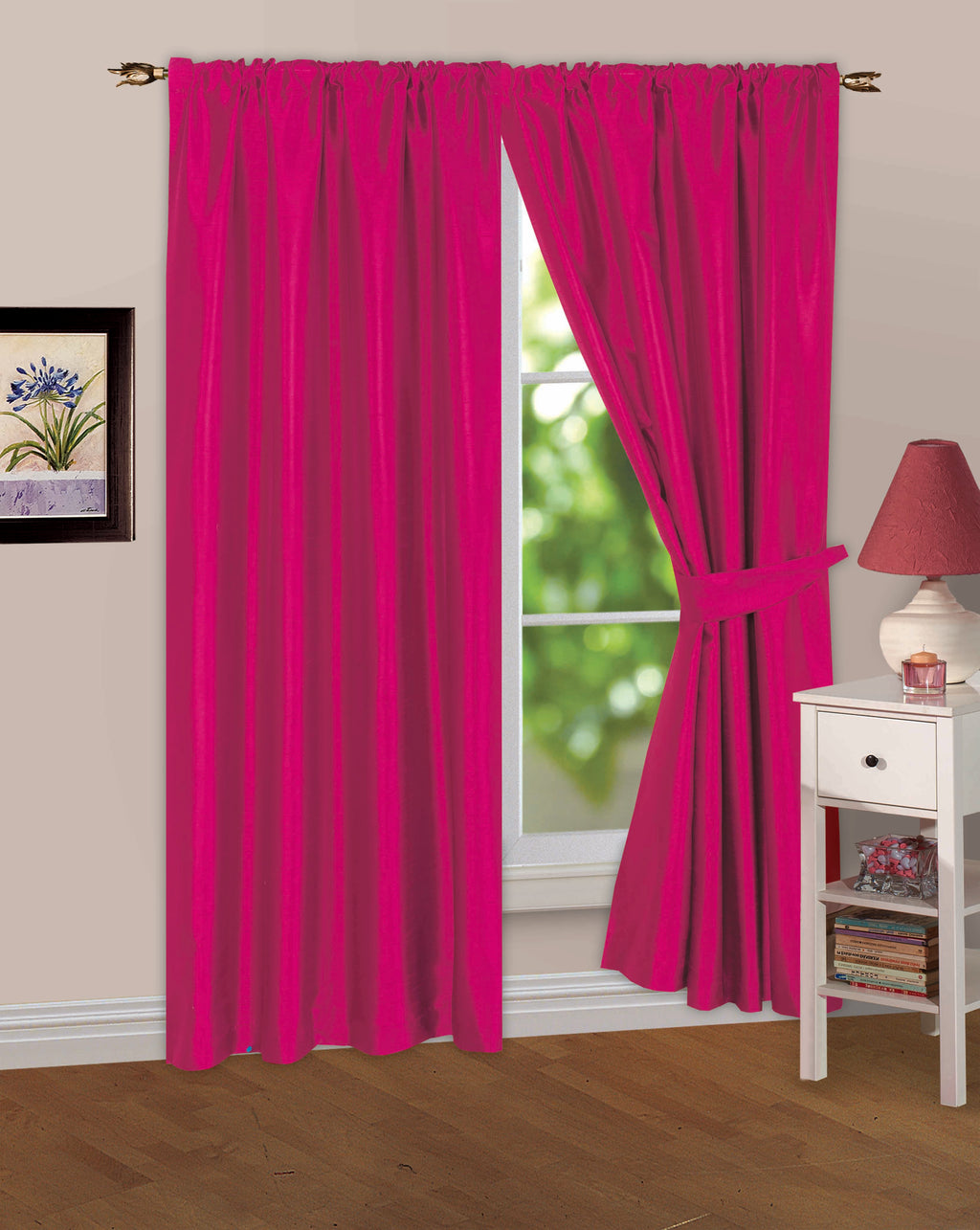 Plain Satin Pleated Blackout Curtain