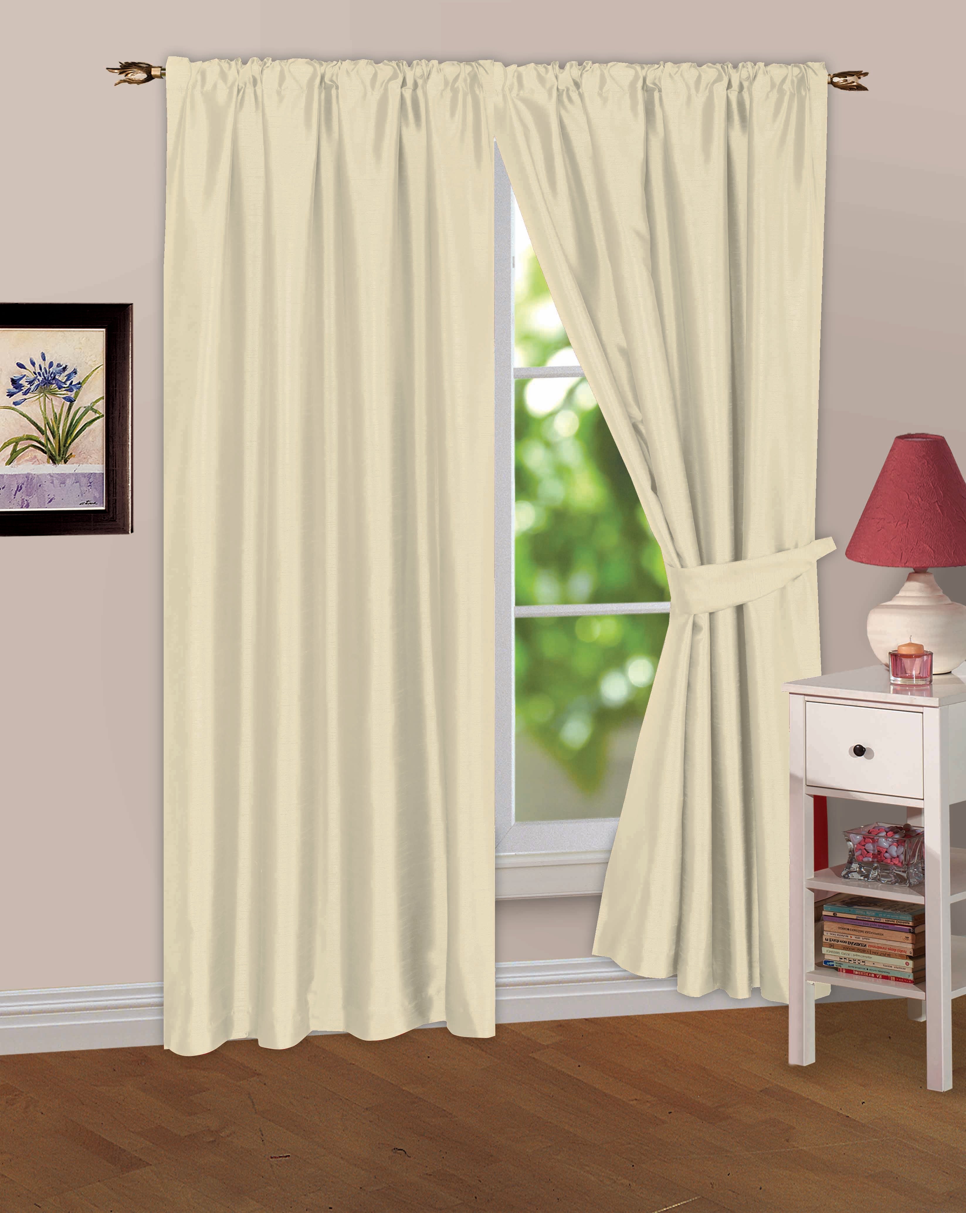 Plain Satin Pleated Blackout Curtain