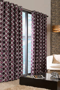 Interlocking Ring Jacquard Eyelet Blackout Curtain