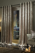 Modern Luxury Crushed Velvet Blackout Eyelet Curtains