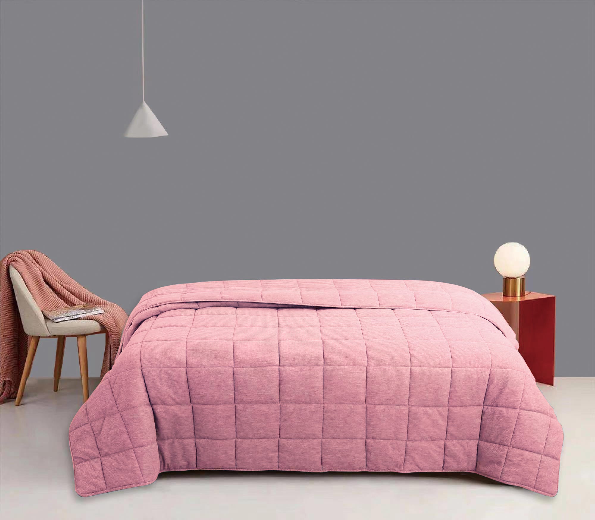 Solid Check Minimalist Bedding