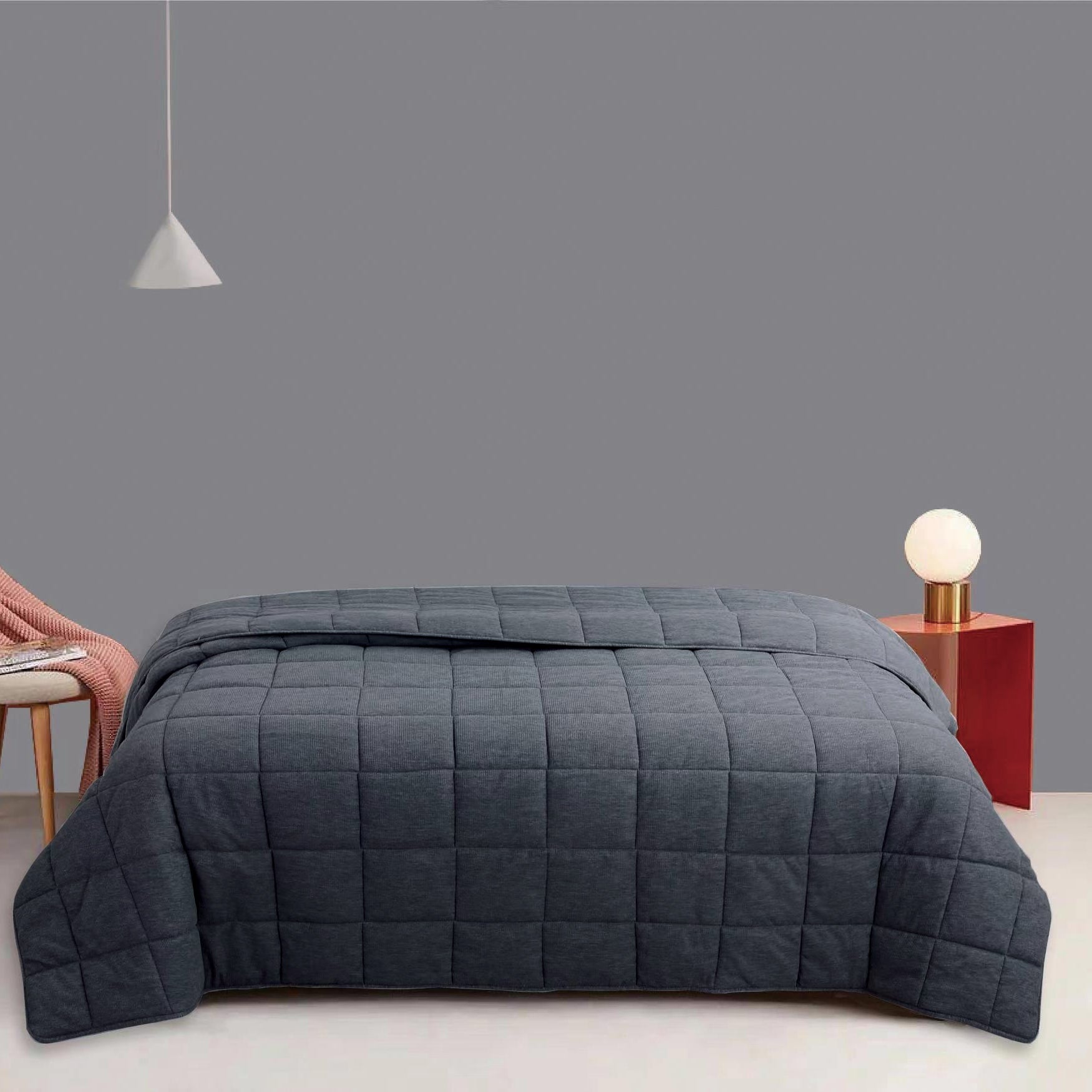 Solid Check Minimalist Bedding