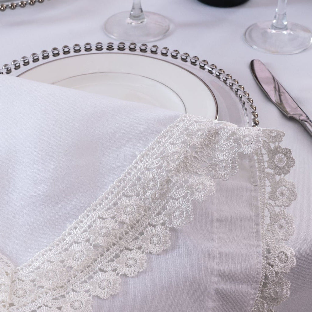 240gsm MJS with flower lace-polyester