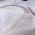 240gsm MJS with flower lace-polyester