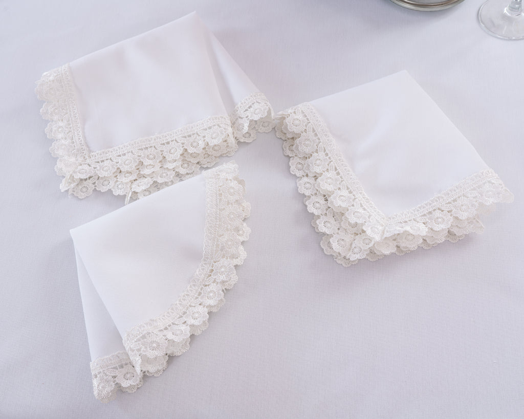 240gsm MJS with flower lace-polyester