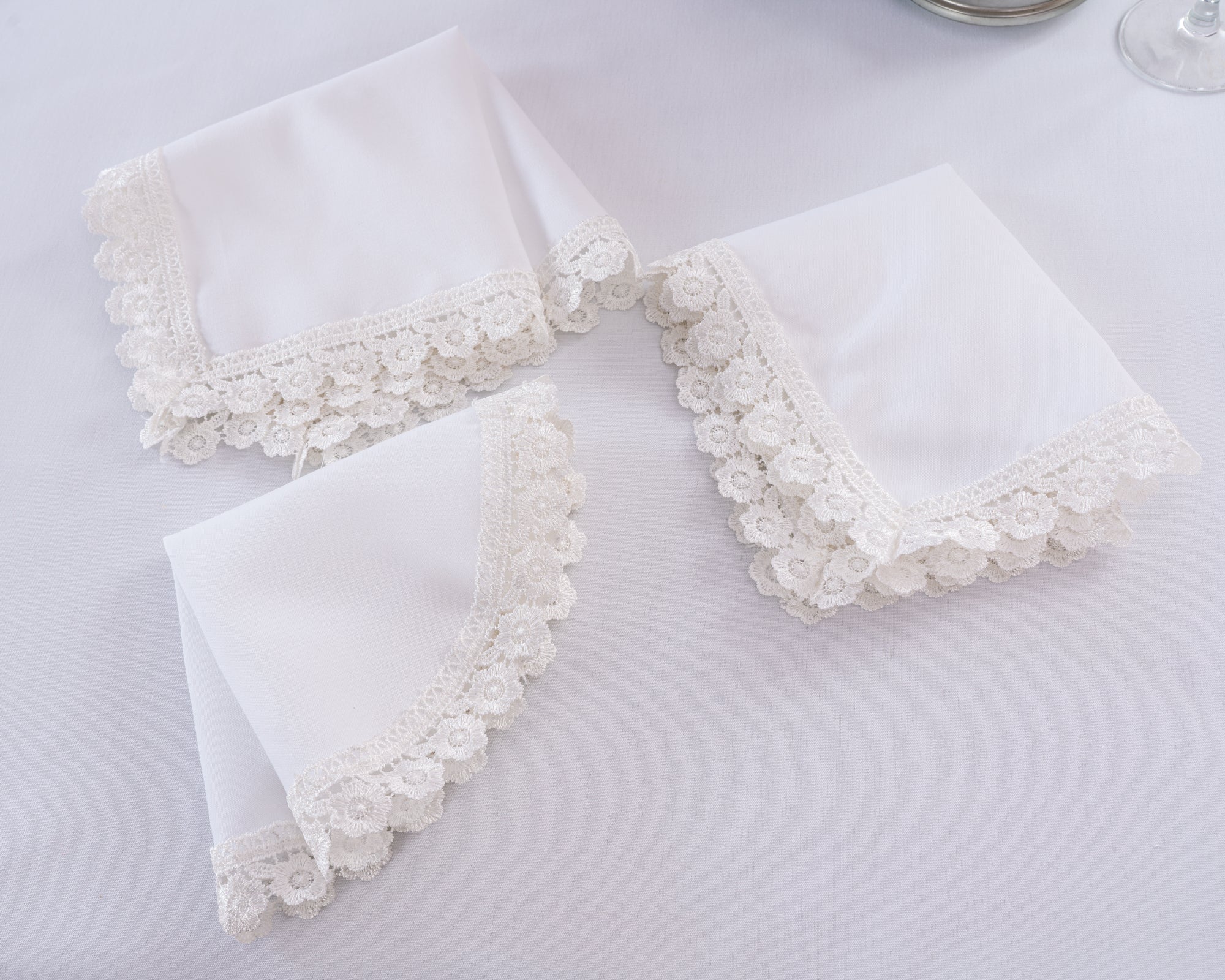 240gsm MJS with flower lace-polyester