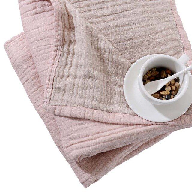 Reversible Quilted Cotton Gauze Throw
