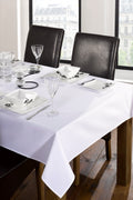 Simple plain white tablecloth ,polyester fabric ,Decorative Table cover for everyday